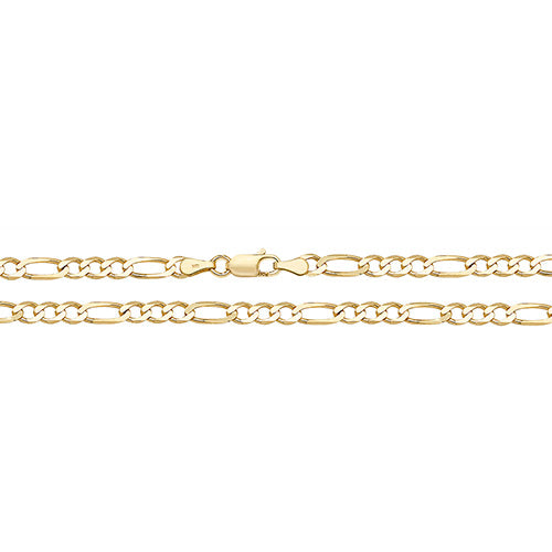 9CT YEL GOLD FIGARO CHAIN