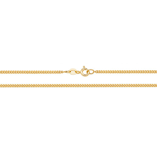 9CT YEL GOLD CLOSE CURB CHAIN