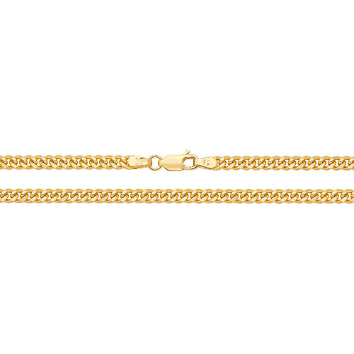 9CT YEL GOLD CLOSE CURB CHAIN