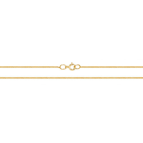 9CT YEL GOLD CLOSE CURB CHAIN