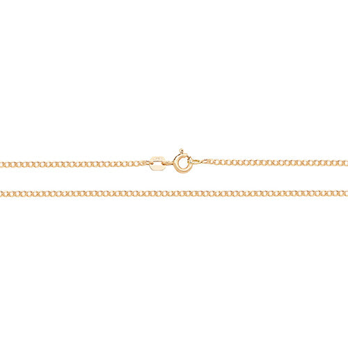 9CT YEL GOLD FLAT CURB CHAIN
