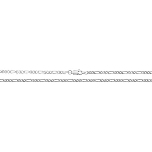 SILVER LIGHT FIGARO CHAIN