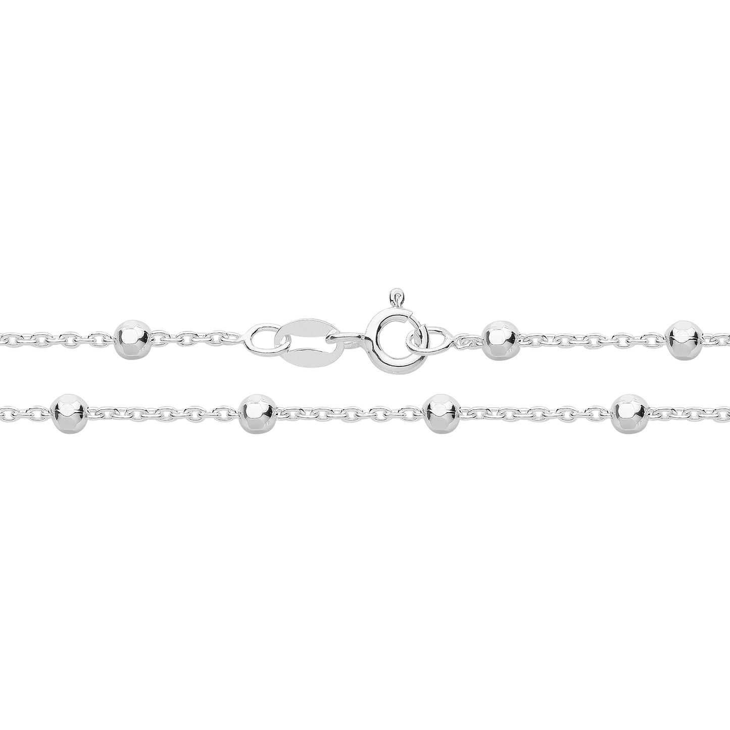 SILVER ROLO + BEAD CHAIN