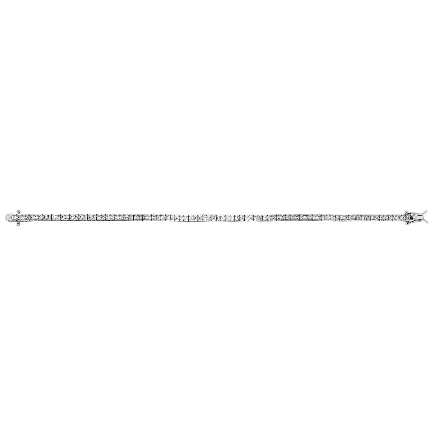 SILVER LADIES CZ TENNIS BRACELET
