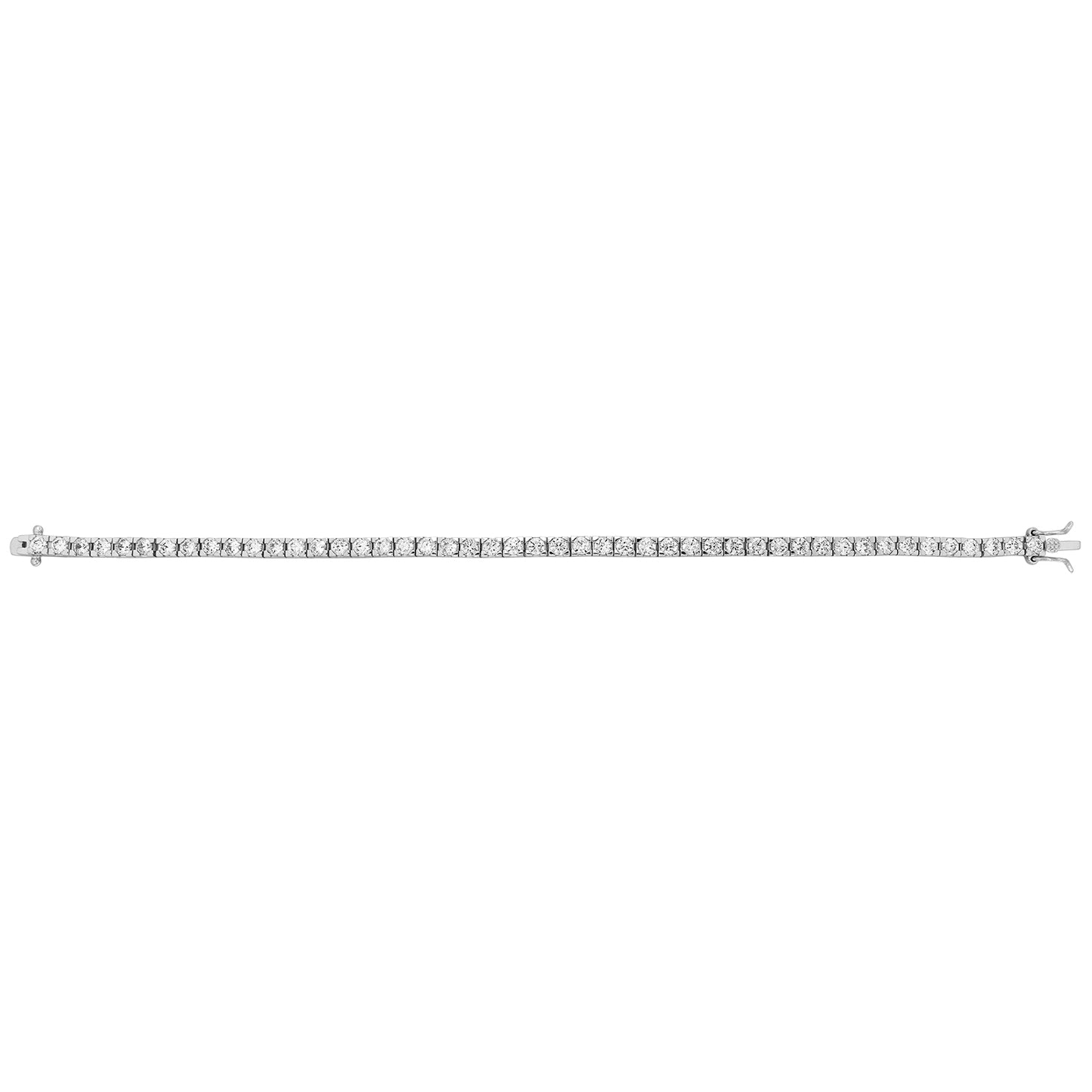 SILVER LADIES' CZ BRACELET