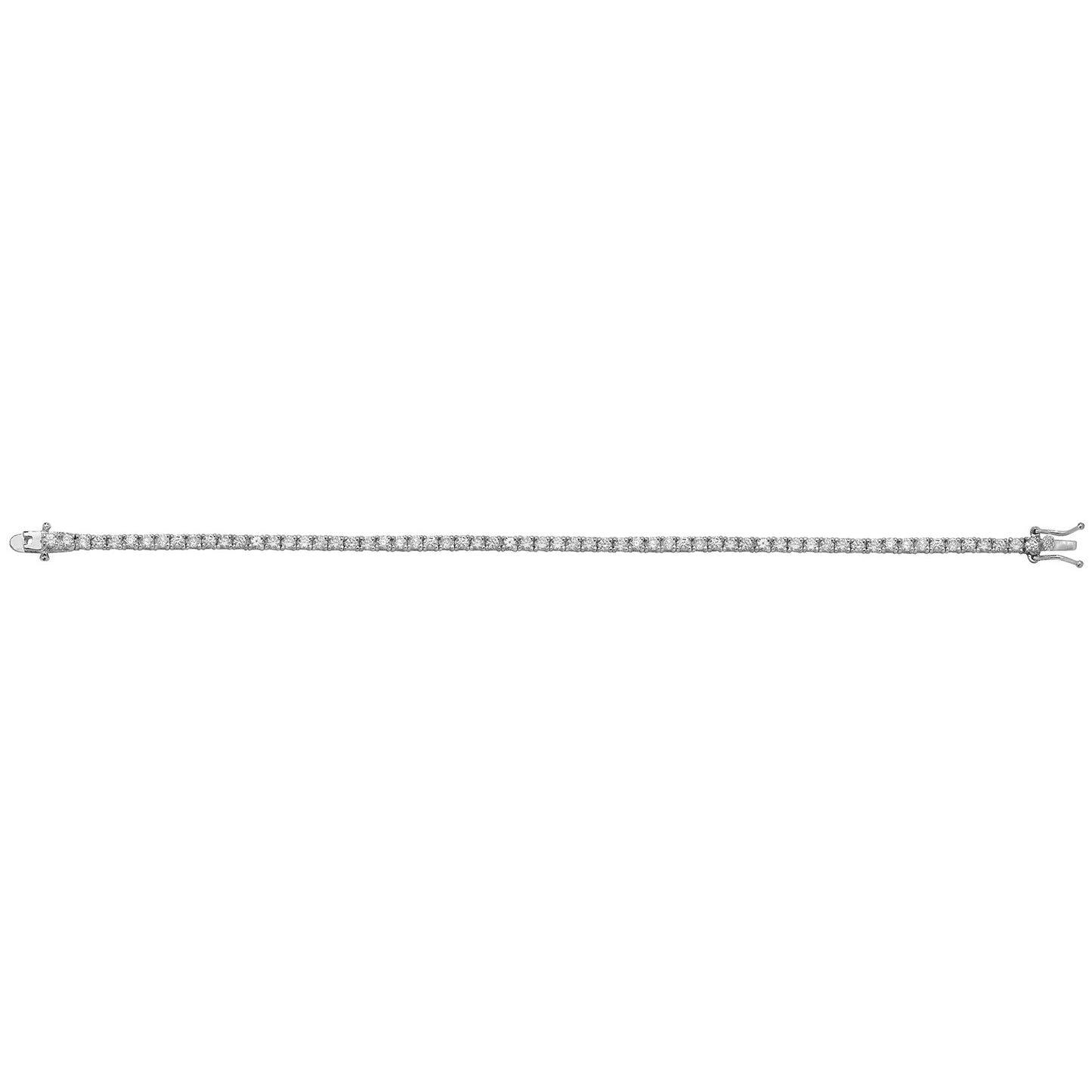 SILVER LADIES' CZ BRACELET