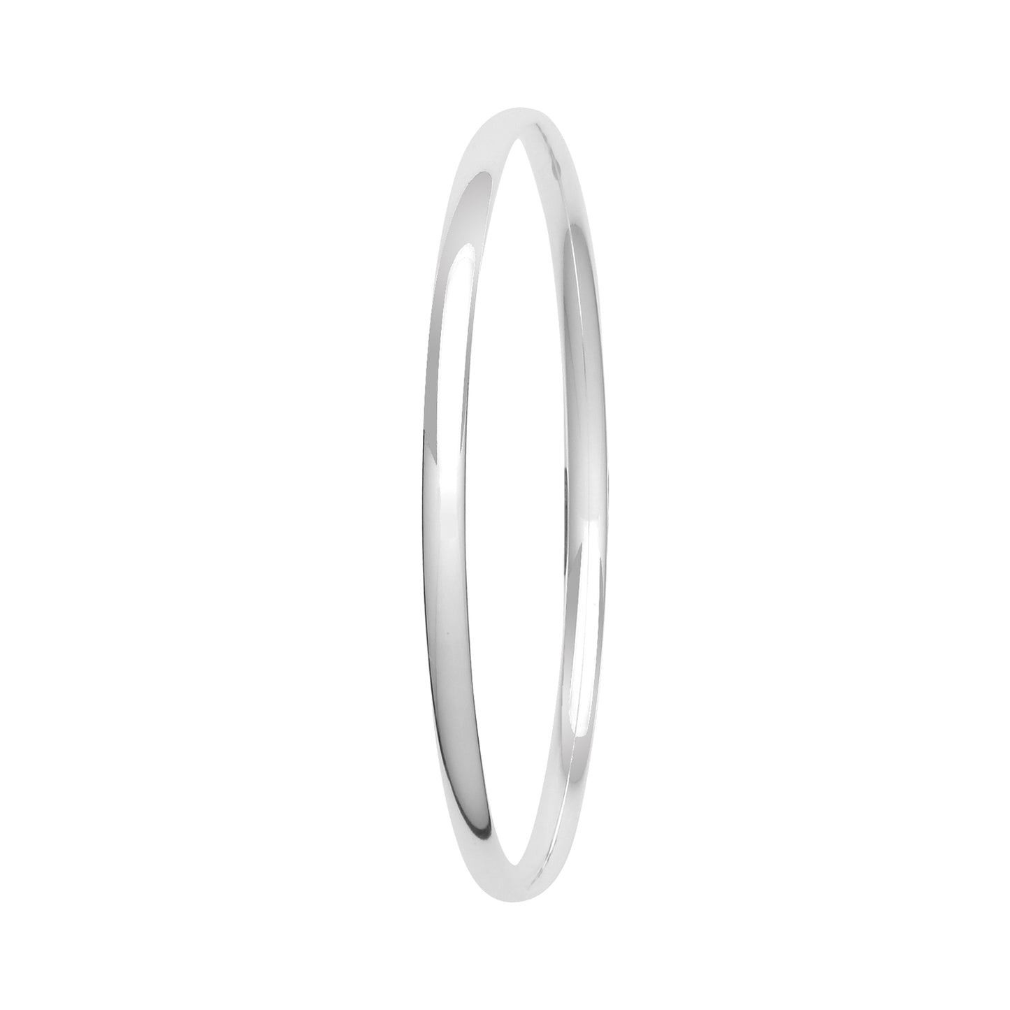 SILVER LADIES' PLAIN BANGLE