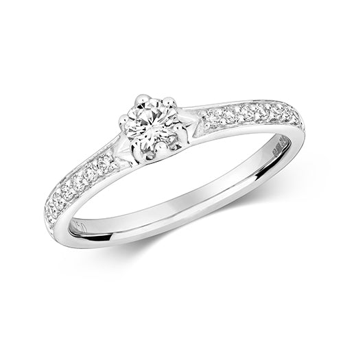 DIAMOND RING SET SHOULDERS
