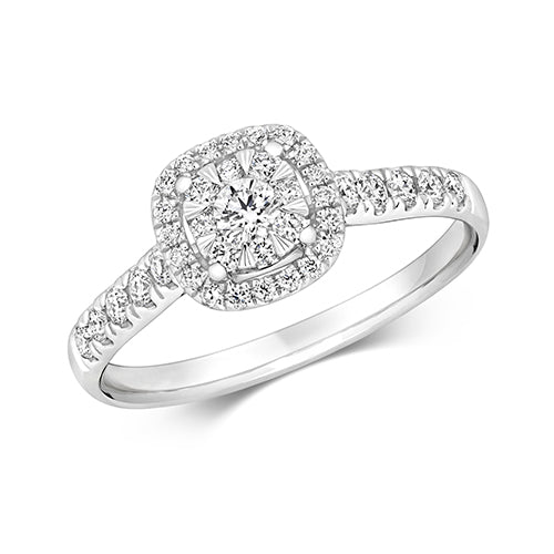 DIAMOND BRILLIANT CUSHION HALO