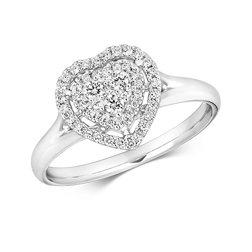 DIAMOND BRILLIANT HEART HALO