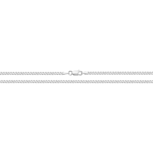 SILVER LIGHT CURB CHAIN