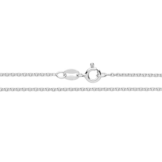 SILVER CLOSE ROLO CHAIN