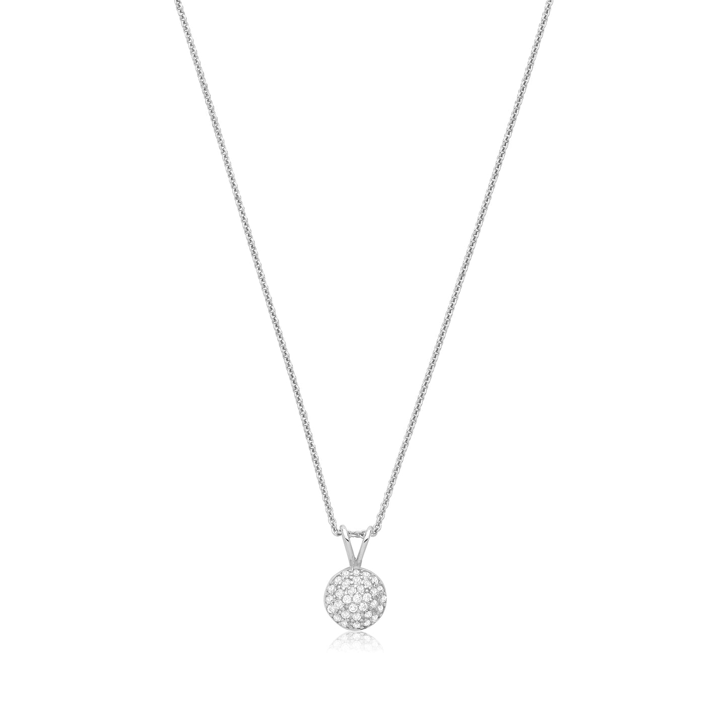 SILVER CZ NECKLET