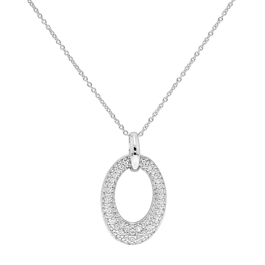 SILVER CZ NECKLET