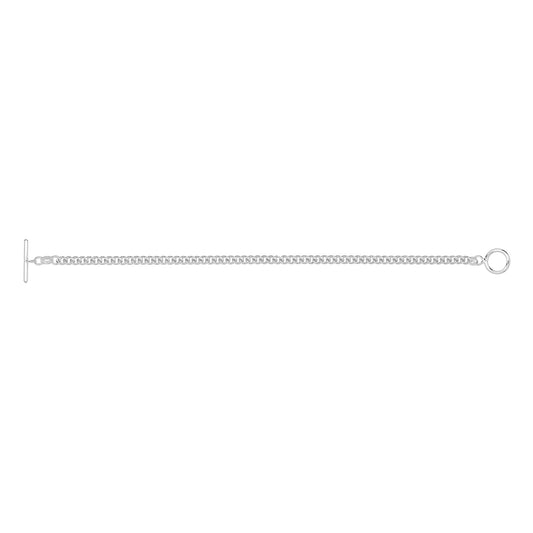 SILVER ALBERT T BAR BRACLET