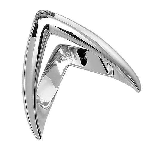 SILVER LADIES' WISHBONE RING