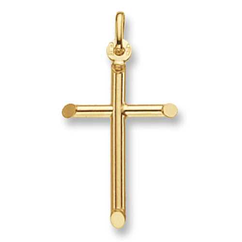 9CT YEL GOLD CROSS PENDANT