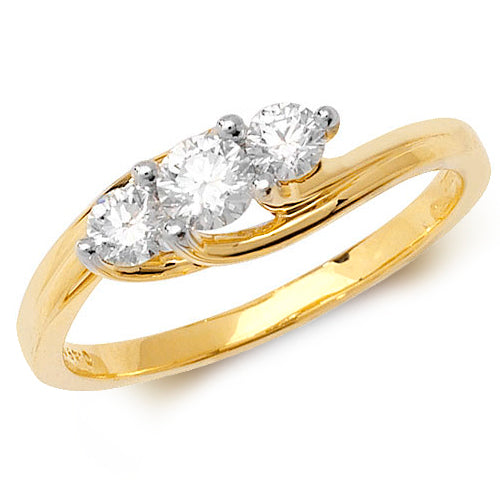 DIAMOND 3 STONE RING