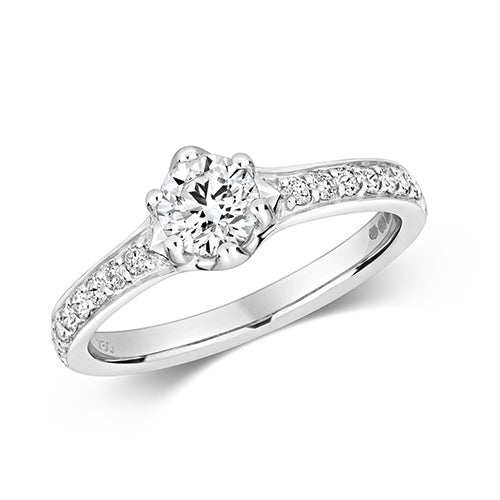 DIAMOND RING SET SHOULDERS